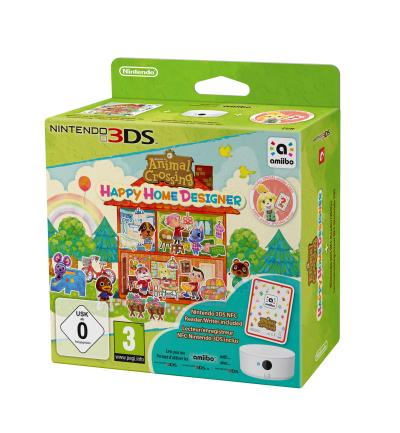 Animal Crossing Happy Home Designer + Lecteur/Enregistreur NFC 3DS + 1 Carte Animal Crossing Happy Home Designer