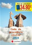 Code de procédure civile 2024 - Jaquette Eléphant - Girafe
