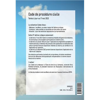 Code de procédure civile 2024 - Jaquette Eléphant - Girafe