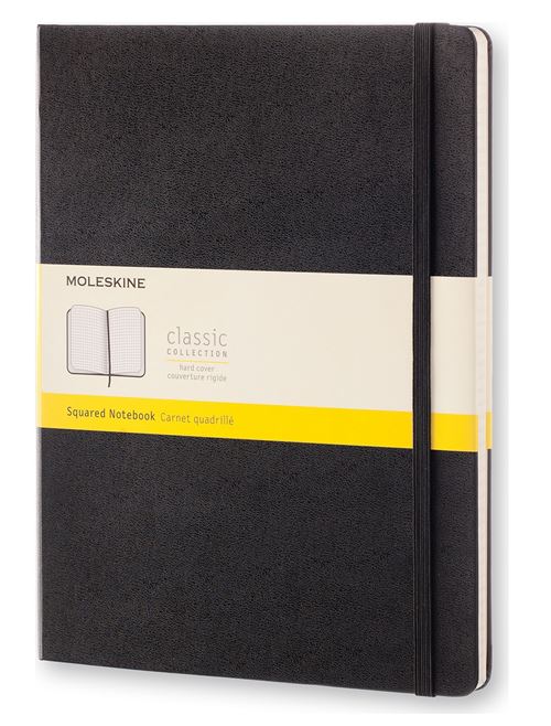 classique très grand format quadrillé Moleskine couverture