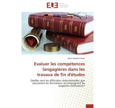 Evaluer Les Compétences Langagières Dans Les Travaux De Fin D'études ...