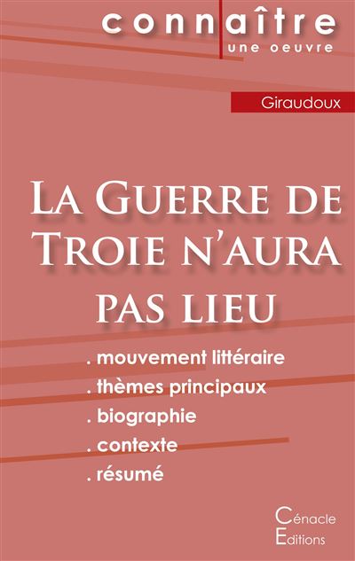 Fiche de lecture La guerre de troie n'aura pas lieu
