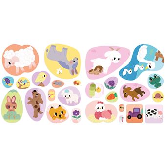 Décors et gommettes - animaux de la ferme