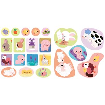 Décors et gommettes - animaux de la ferme