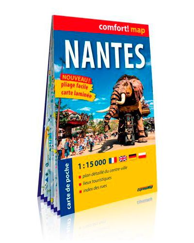 Nantes 1/15.000 (carte format de poche laminée)