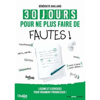 30 jours pour ne plus faire de fautes !
