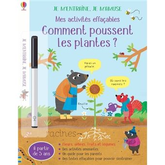 Comment poussent les plantes ? - Je m'entraîne, je m'amuse - Mes activités effaçables
