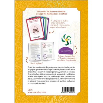 Mes cartes de Mudras - 58 positions de yoga des mains pour améliorer ma santé et mon bien-être - Coffret