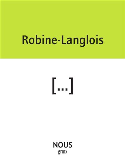 [...] - Théo Robine-Langlois - broché