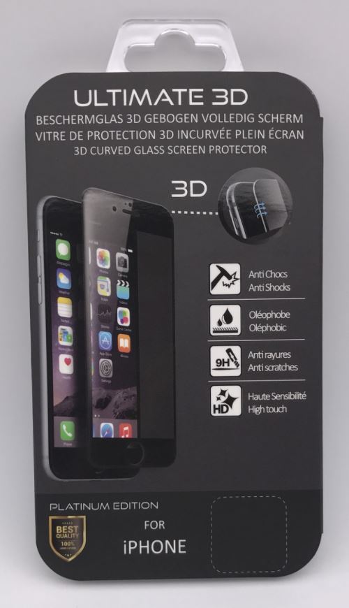 B2B Screen Protect 3D iPhone 7S+ - Black