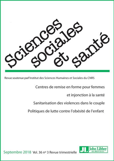 Revue Sciences Sociales et Santé. Septembre 2019 - Vol 36