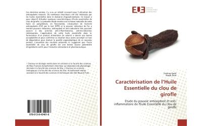 Caracterisation de l'Huile Essentielle du clou de girofle