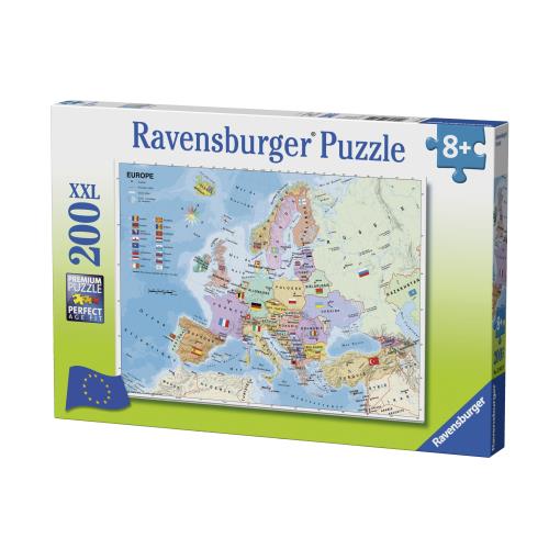 Puzzle 200 pièces Ravensburger Carte d'Europe