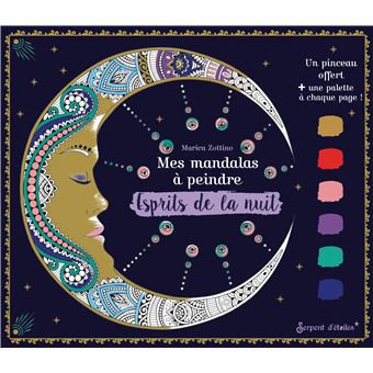 Mes mandalas à peindre Esprits de la nuit