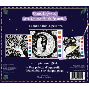 Mes mandalas à peindre Esprits de la nuit