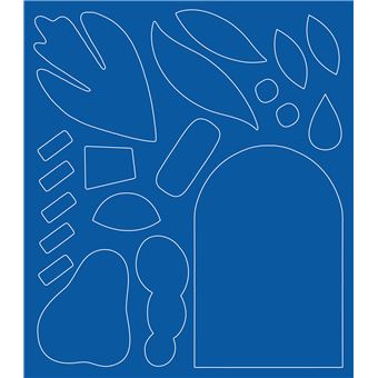 L'art à la manière Art abstrait - Collage et assemblage - boîte avec accessoires