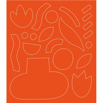 L'art à la manière Art abstrait - Collage et assemblage - boîte avec accessoires