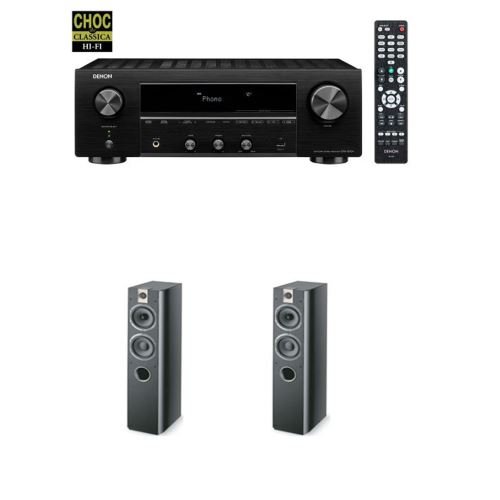 Amplificateur Denon DRA-800H Black + Enceinte compacte Focal 716 Black Style Vendue par paire