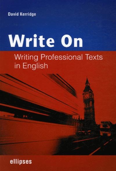 Write on writing professional texts in english