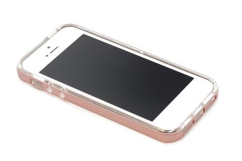 CASE SCE BUMPER IPH5/SE 3EN1 ROSE GOLD