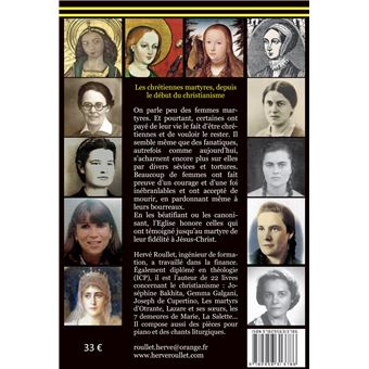 Les chrétiennes martyres, depuis le début du christianisme