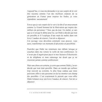 L'audace de réussir