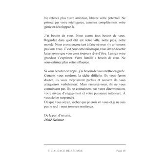 L'audace de réussir