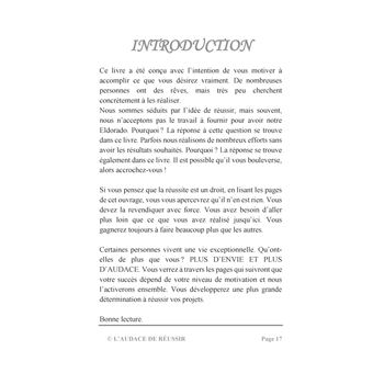 L'audace de réussir