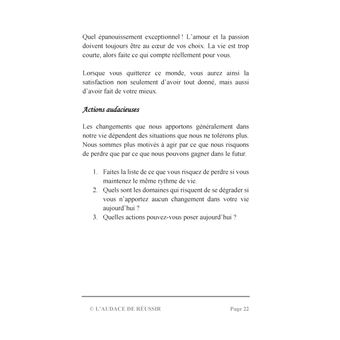 L'audace de réussir