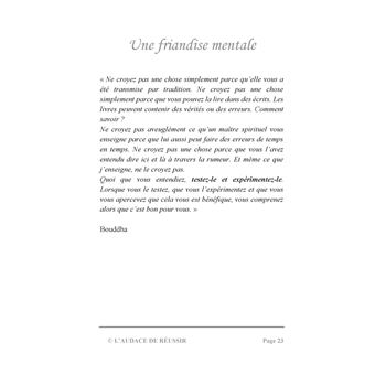 L'audace de réussir