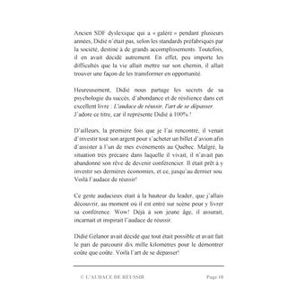 L'audace de réussir