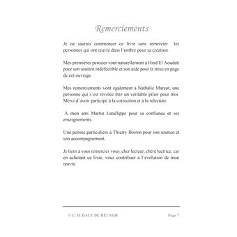 L'audace de réussir