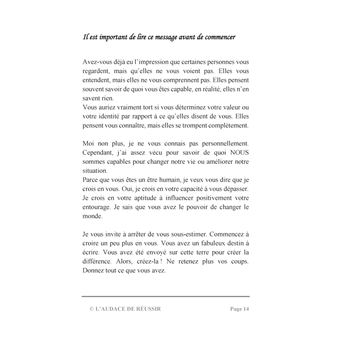 L'audace de réussir