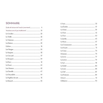 Oracle Le Petit Lenormand