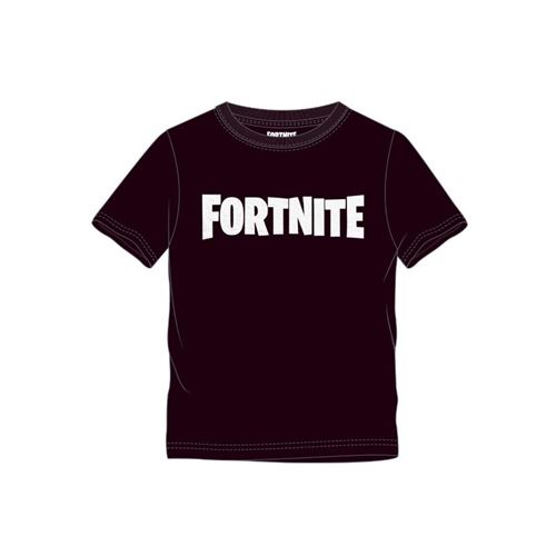 FORTNITE T-SHIRT-BLACK LOGO-176CM