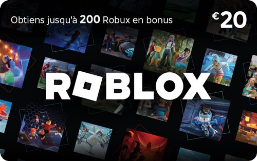 Code de téléchargement Carte Cadeau Roblox 20€