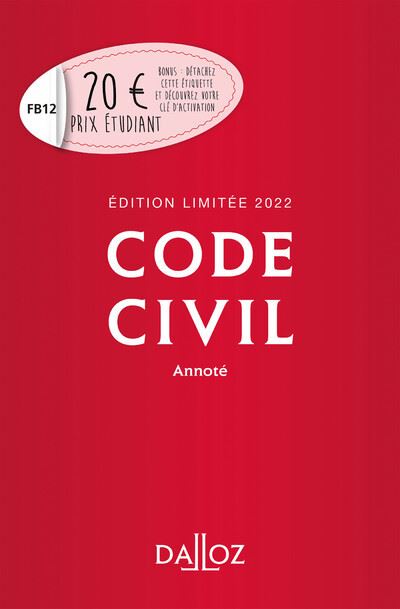 Code civil annoté (édition 2022)