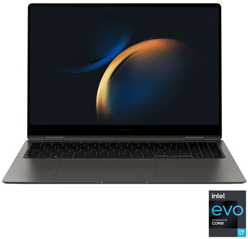 Samsung Galaxy Book3 Pro 360 - Conception inclinable - Intel Core i7 - 1360P / jusqu'à 5 GHz - Evo - Win 11 Home - Carte graphique Intel Iris Xe - 16