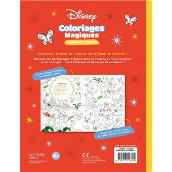 DISNEY CLASSIQUES - Coloriages Magiques - Colorie et trouve