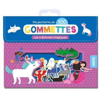 Ma pochette de 100 gommettes - les créatures magiques