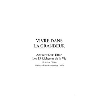 Vivre Dans La Grandeur