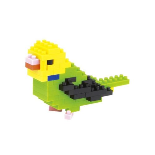 Mini séries Nanoblock Perruche Ondulée, Vert