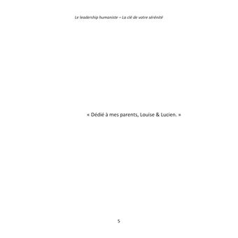 Le Leadership Humaniste