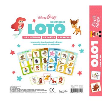 DISNEY BABY - Boîte de jeux pour les tout-petits - Loto