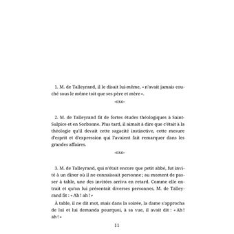 L'esprit de M. de Talleyrand