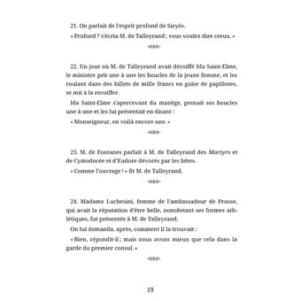 L'esprit de M. de Talleyrand