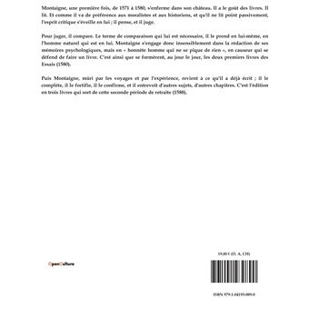 LES ESSAIS - Livre 2