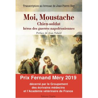 Moi moustache chien-soldat heros des guerres napoleoniennes