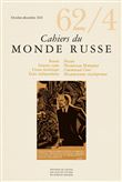 Cahiers du monde russe, n°62/4