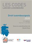 Code Larcier Luxembourg - Droit luxembourgeois 2020